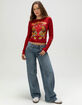 ED HARDY Crawling Womens Long Sleeve Tee image number 4