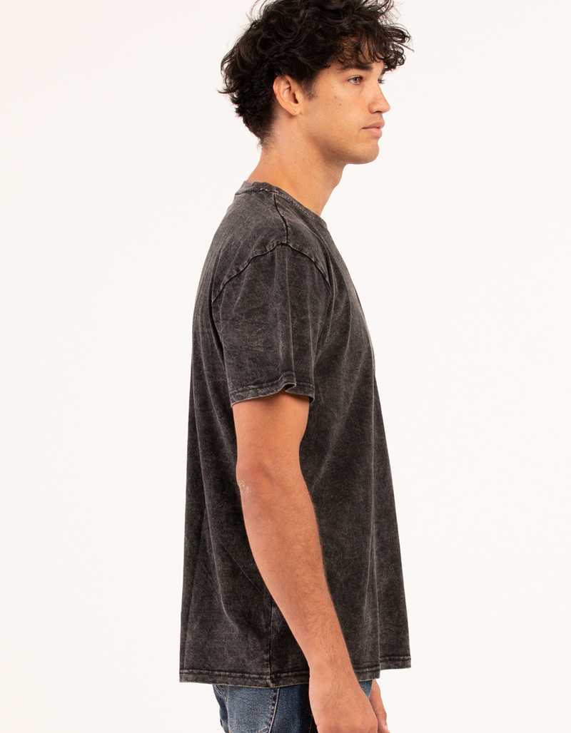 RSQ Mens Acid Wash Oversized Tee image number 3