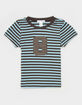 FULL TILT 8 Stripe Girls Ringer Tee image number 2