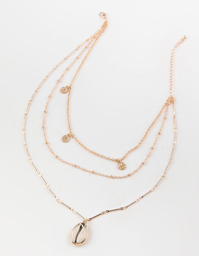 FULL TILT Puka & Coin Layered Necklace image number 0