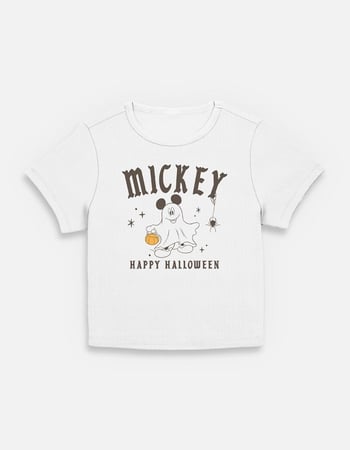 DISNEY Spooky Mickey Club Womens Baby Tee Primary Image