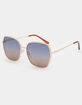 Metal Etched Square Oversized Sunglasses image number 1