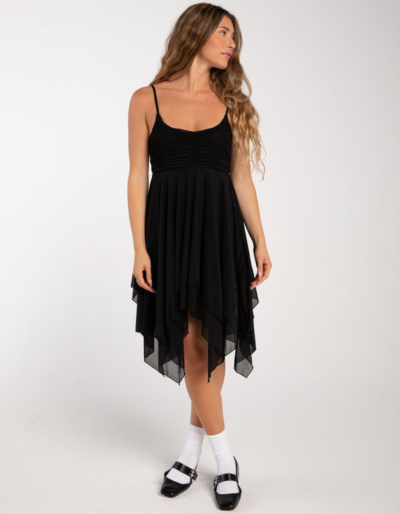 RSQ Womens Hanky Hem Mesh Slip Dress image number 0