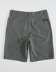 NITROUS BLACK Format Boys Charcoal Hybrid Shorts image number 4