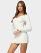 EDIKTED Kaitlyn Long Sleeve Knit Mini Dress image number 2