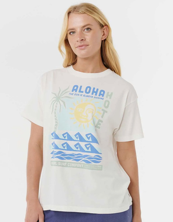 RIP CURL Aloha Hotel Womens Relaxed Tee Primary Image