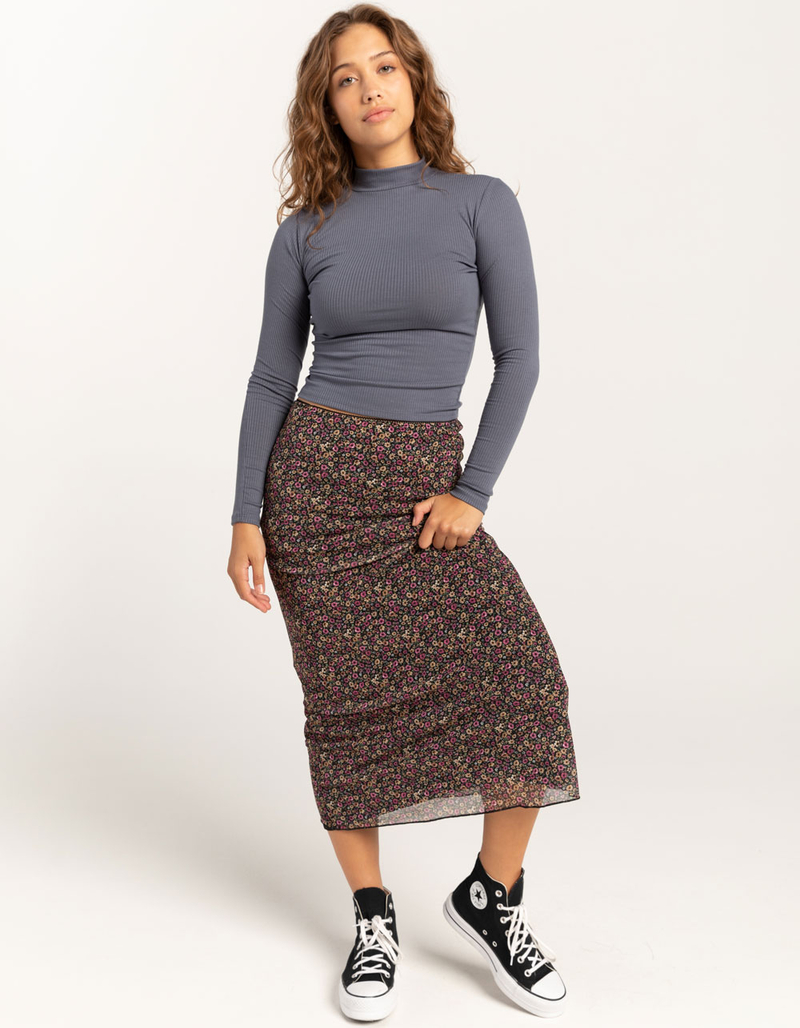 TILLYS Mock Neck Womens Long Sleeve Tee image number 1