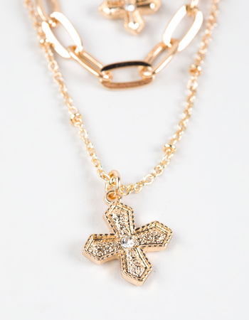 FULL TILT Layered Chain/Cross Necklace Alternative Image