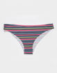 FULL TILT Stripe Lasercut Bikini Panties image number 1
