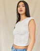 WEST OF MELROSE Lace Open Back Womens Top image number 3