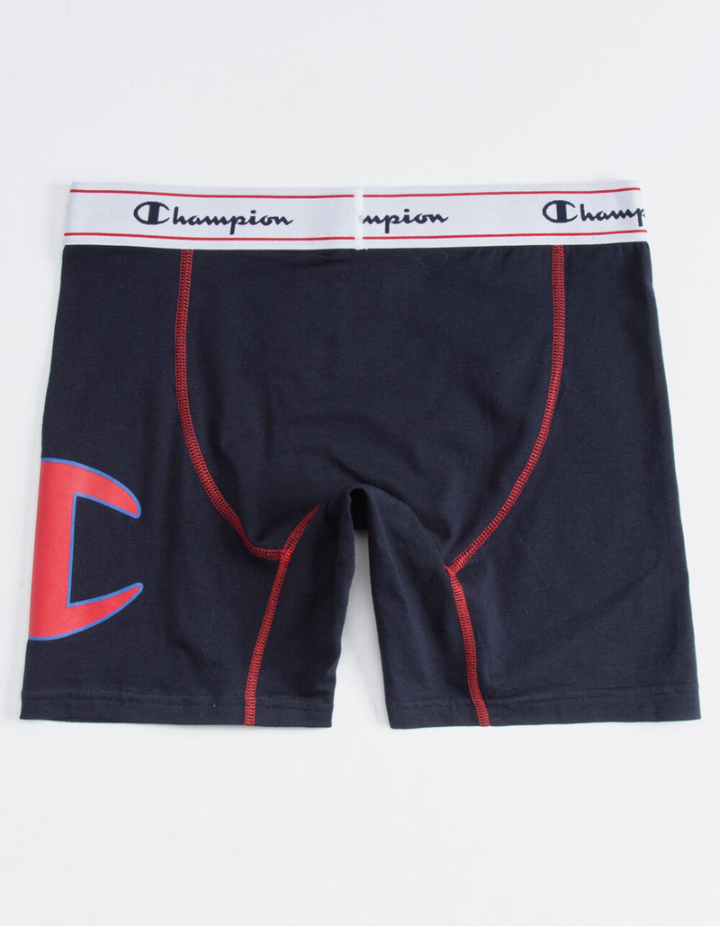 CHAMPION C Logo Navy Mens Boxer Briefs image number 1