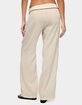 EDIKTED Dorine Contrast Woven Pants image number 3
