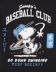 RIOT SOCIETY x Peanuts Snoopy's Baseball Club Boys Tee image number 3