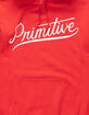 PRIMITIVE Murray Script Red Mens Hoodie image number 2