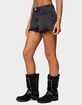 EDIKTED Fern Mid Rise Denim Shorts image number 2