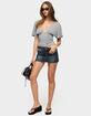 EDIKTED Nicole Studded Denim Mini Skirt image number 5