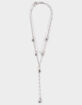 FULL TILT Lariate Skull/Pearl Necklace image number 1