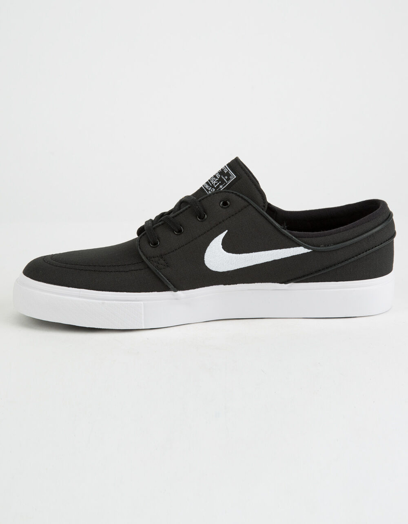 NIKE SB Zoom Stefan Janoski Canvas Black & White Shoes image number 3
