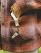 THREAD Chocolate Vertical Leather Wallet image number 3