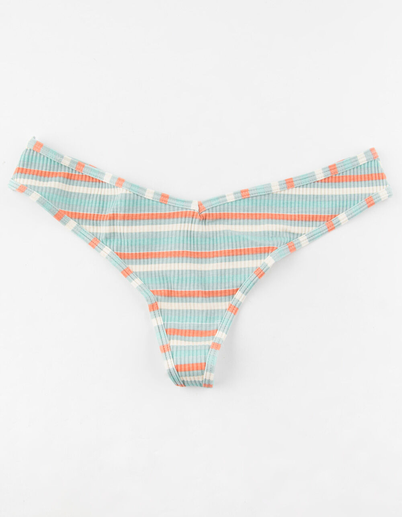 FULL TILT Stripe Rib V Thong image number 0