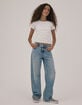 RSQ High Rise Wide Leg Girls Jeans image number 5