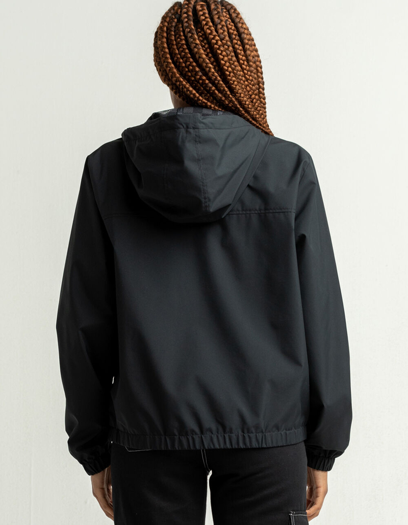 VANS Kastle Check Me Womens Black Windbreaker Jacket image number 2