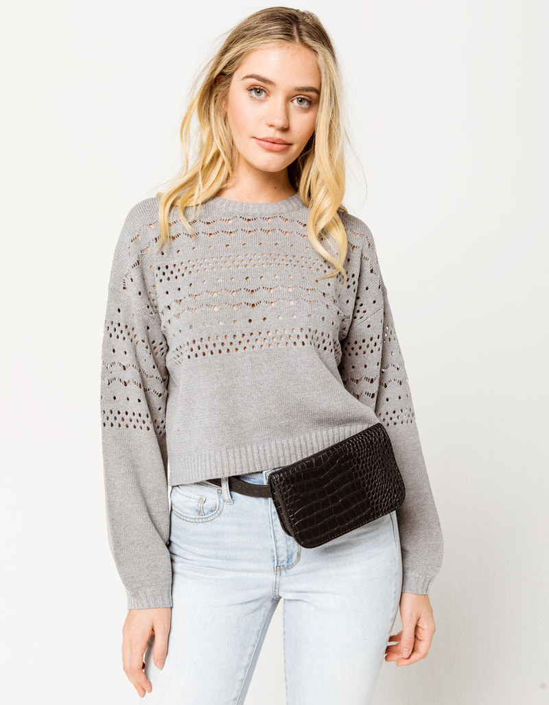 Faux Croc Fanny Pack image number 3