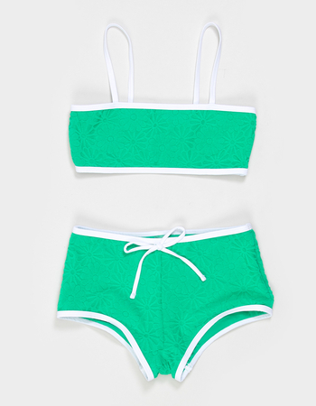 FULL TILT Texture Girls Bandeau Bikini Set Alternative Image