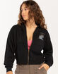 HURLEY Glow With The Flow Womens Crop Zip-Up Hoodie image number 2