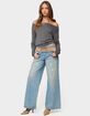 EDIKTED Nannie Off Shoulder Oversized Top image number 4