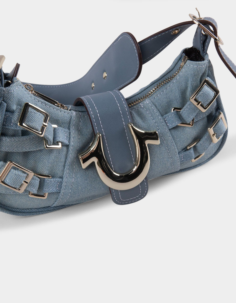 TRUE RELIGION Multi-Strap Denim Shoulder Bag image number 2