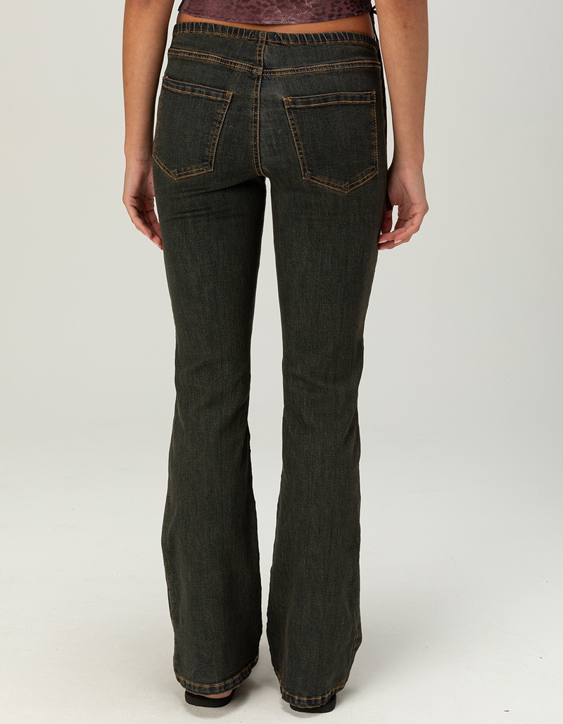 WEST OF MELROSE Low Rise Lace Up Womens Bootcut Jeans image number 3