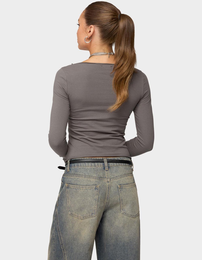 EDIKTED Nico Boat Neck Top image number 2