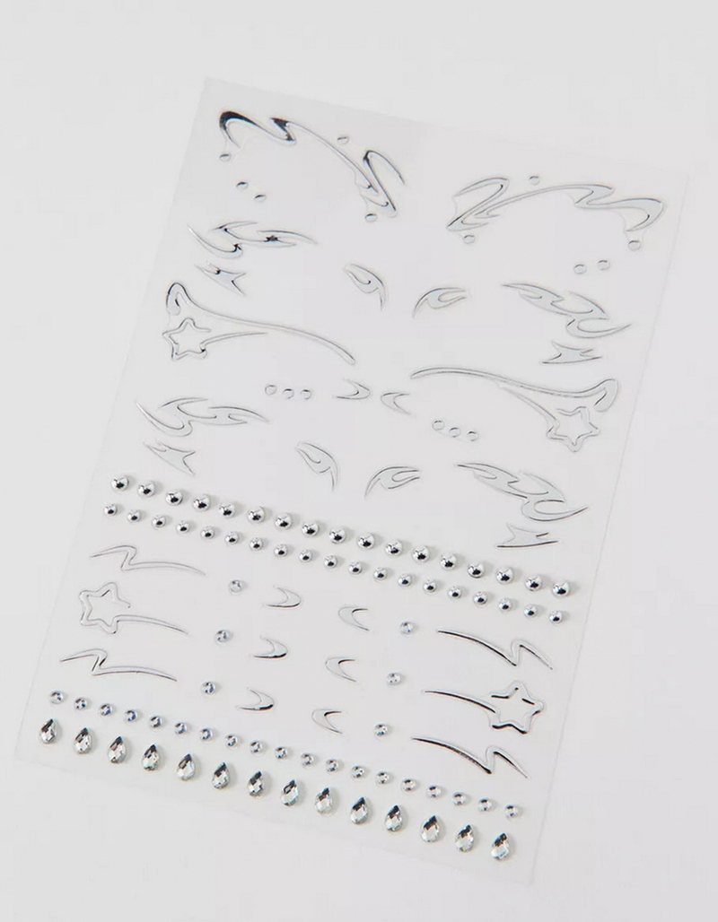 NEVER HAVE I EVER Chromed Out Face Adornments image number 1