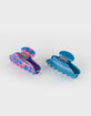 FULL TILT 2 Piece Checkered & Solid Hair Clips image number 2