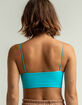 FULL TILT Seamless Skinny Strap Aqua Bralette image number 3