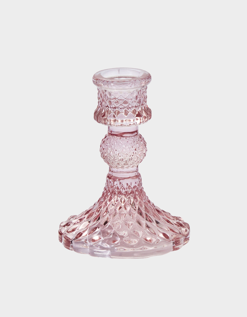 Colored Glass Taper Candle Holder image number 0