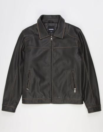 RSQ Mens Vegan Leather Jacket Alternative Image