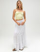 FULL TILT Tiered Womens Maxi Skirt image number 1