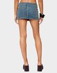 EDIKTED Ronan Zip Up Denim Mini Skort image number 3