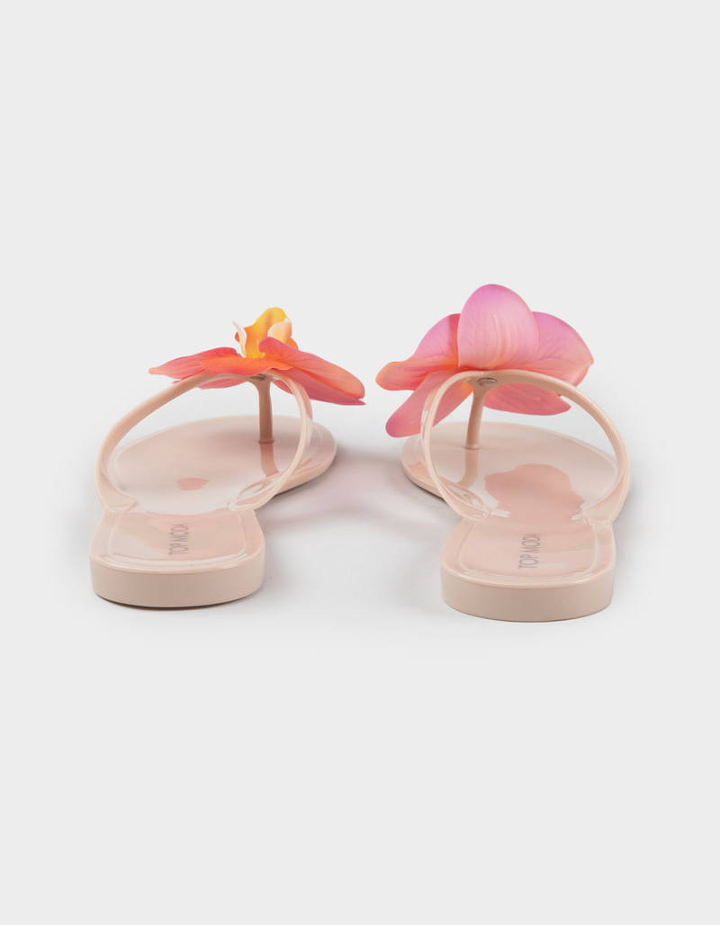 TOP MODA Hibiscus Womens Flip Flops image number 3