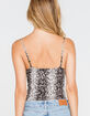 LE LIS Sleeveless Womens Snakeskin Bodysuit image number 3