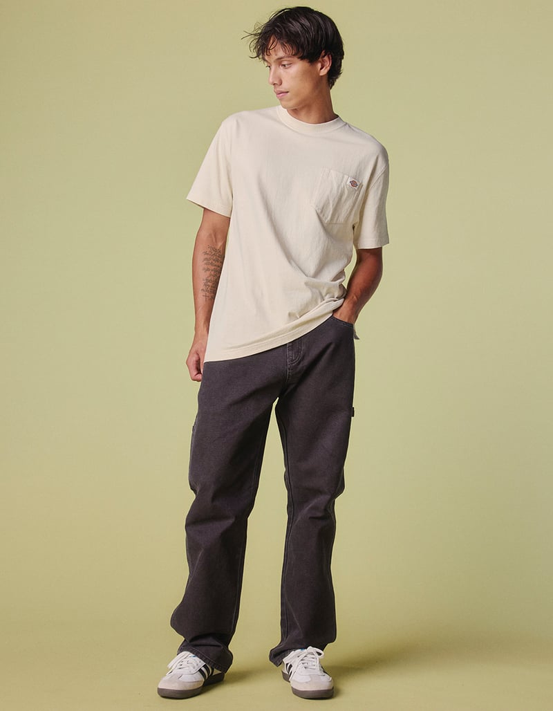DICKIES Worn Mens Carpenter Duck Pants image number 5
