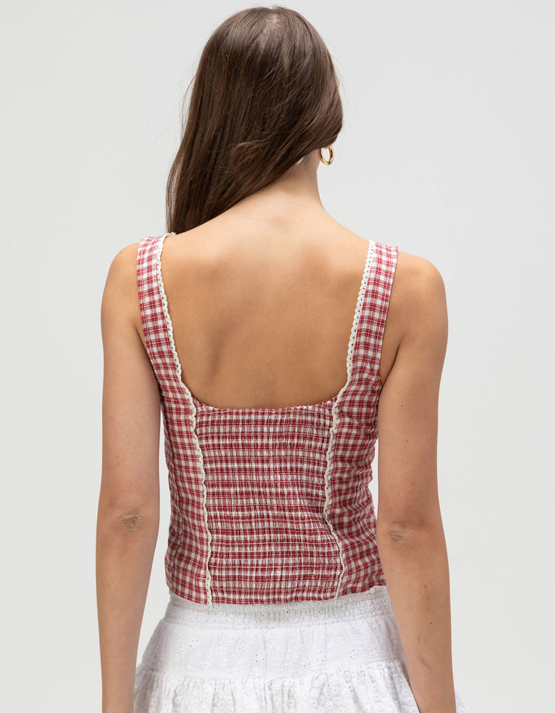 BDG Urban Outfitters Lena Womens Checked Blouse image number 3