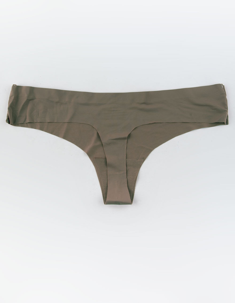 FULL TILT Love Me Now Laser Cut Olive Thong image number 1