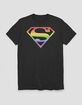 SUPERMAN Rainbow Symbol Unisex Tee image number 1
