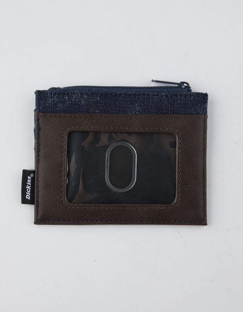 DICKIES Zippered Brown Card Holder Wallet image number 1
