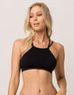 Black High Neck Bralette image number 1