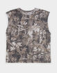 RSQ Mens Washed Cropped Muscle Tee image number 2