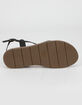 SODA Criss Cross Ankle Womens Black Sandals image number 4